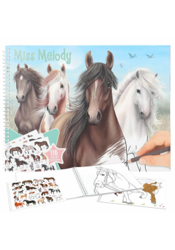Kolorowanka z naklejkami Miss Melody 12978A