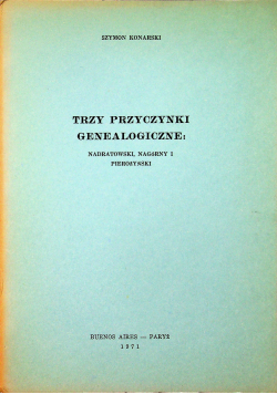 Trzy przyczynki genealogiczne