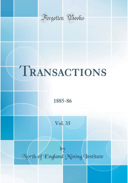Transactions vol 35 Reprint z 1886 r.