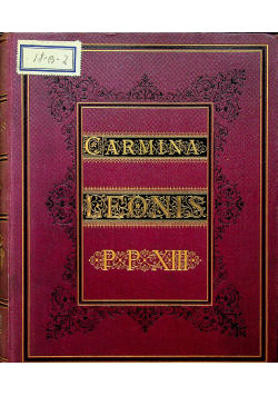 Inschriften und Gedichte des Papstes Leo XIII 1887 r