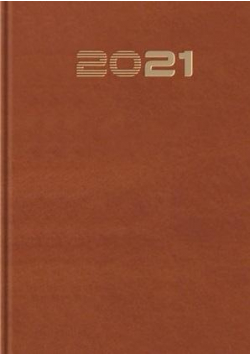 Terminarz 2021 Standard B6 brązowy