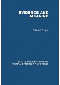 Evidence and Meaning