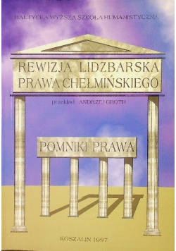 Rewizja lidzbarska prawa chełmińskiego