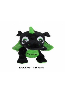 Smok "Kraków" czarny zielony 19cm