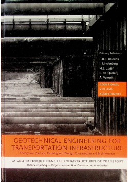 Geotechnical engineering for transportion infrastructure