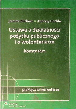 Ustawa O Działalności Pożytku Publicznego I O Wolontariacie