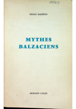 Mythes Balzacines