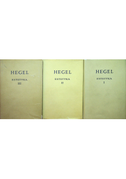 Hegel Estetyka 3 Tomy