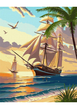 Malowanie po numerach - Morski cruise 40x50cm