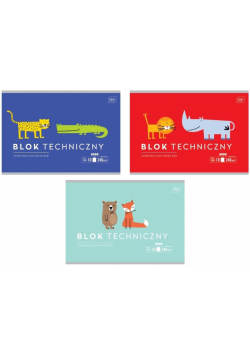 Blok techniczny A4/10K 240g BEBE Kids mix (10szt)