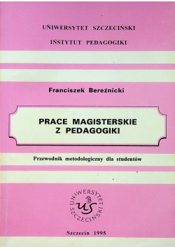 Prace magisterskie z pedagogiki