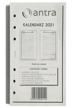 Kalendarz 2021 Wkład ST DNS ANTRA