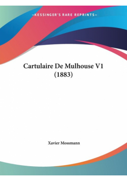 Cartulaire De Mulhouse V1 (1883)