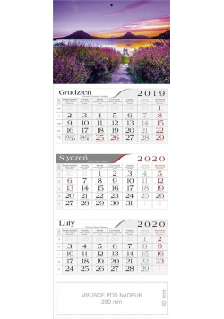 Kalendarz 2020 Trójdzielny Nostalgia CRUX
