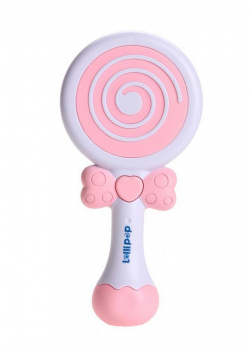 Grzechotka lizak Pink