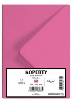 Koperty A5 Barbii róż 10szt