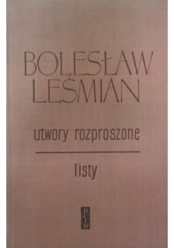 Utwory rozproszone Listy
