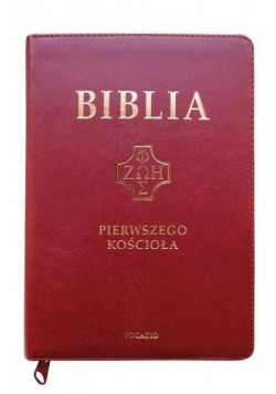 Biblia pierwszego Kościoła z paginat. karmazyn
