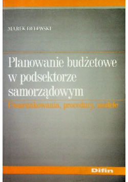 Planowanie budżetowe w podsektorze samorządowym