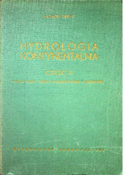Hydrologia kontynentalna Część 2