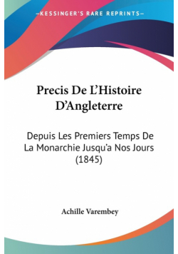 Precis De L'Histoire D'Angleterre
