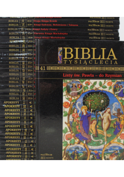 Biblia tysiąclecia i Apokryfy 38 tomów
