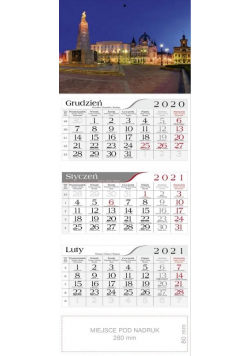 Kalendarz 2021 Trójdzielny Łódź CRUX