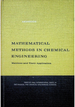 Mathematical methods in chemical engineering
