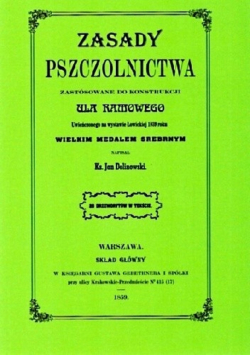 Zasady pszczolnictwa reprint z 1859 r