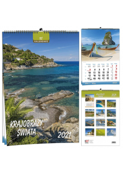 Kalendarz 2021 13 Plansz Krajobrazy Świata EV-CORP