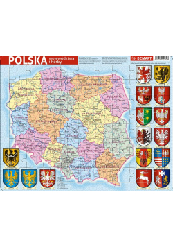Puzzle ramkowe - Polska administracyjna