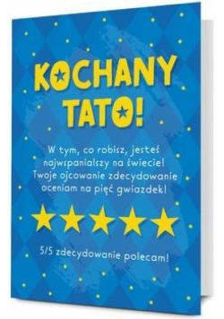 Karnet B6 Dzień Ojca