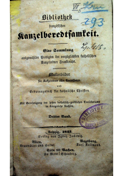 bibliothek franzosischer Kanzelberedsamfeit 1843 r