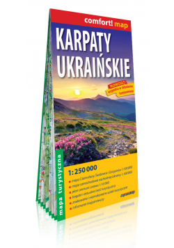 Karpaty Ukraińskie; laminowana mapa turystyczna; 1:250 000