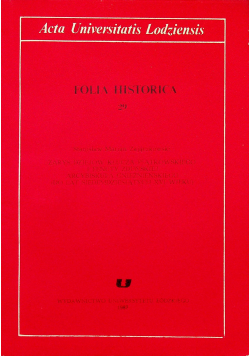 Acta Universitatis Lodziensis Folia Historica 29