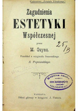 Zagadnienia estetyki współczesnej
