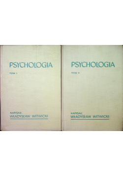 Psychologia 2 tomy
