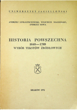 Historia powszechna 1648 1789