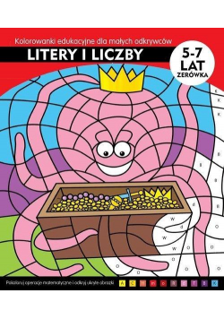 Litery i liczby. Kolorowani edukacyjne