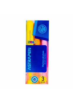 Markery trójkątne akrylowe Astrapen Neon 3 kolory