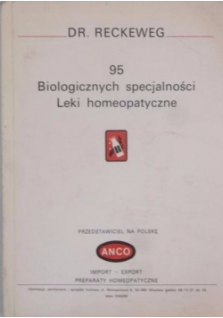 95 Biologicznych specjalności Leki homeopatyczne