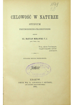 Celowość w naturze 1891 r.