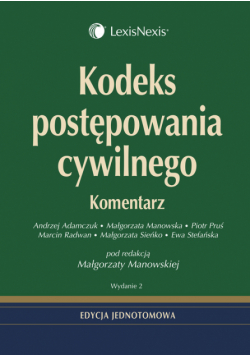 Kodeks postępowania cywilnego Komentarz