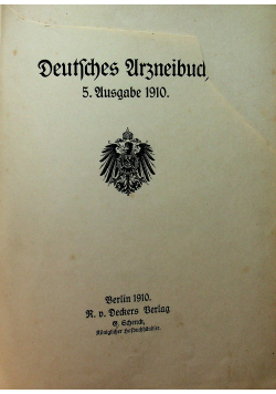 Deutsches Arzneibuch 1910 r