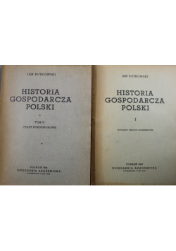 Historia gospodarcza Polski 2 tomy 1947 r.