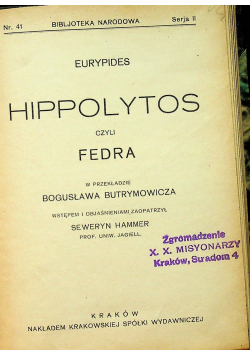 Hippolytos  1928 r.