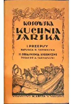 Kuchnia Jarska reprint 1929 r