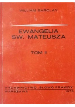 Ewangelia sw Mateusza tom 2