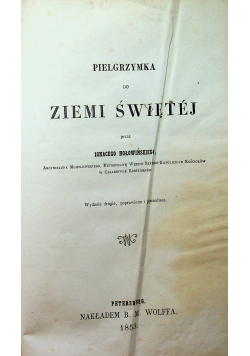 Pielgrzymka do Ziemi Świętej 1853 r