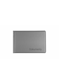 Okładka na dokumenty małe silver